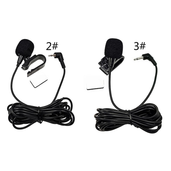 Billydmikrofon 2,5 mm/3,5 mm klipstikstik Mic Stereo Kablet ekstern mikrofon {DB 2.5mm