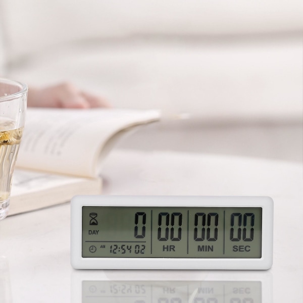 Big Digital Countdown Days Timer Clock - 999 Days Countdown Clock Timer For Graduation Lab Kitchen (vit)