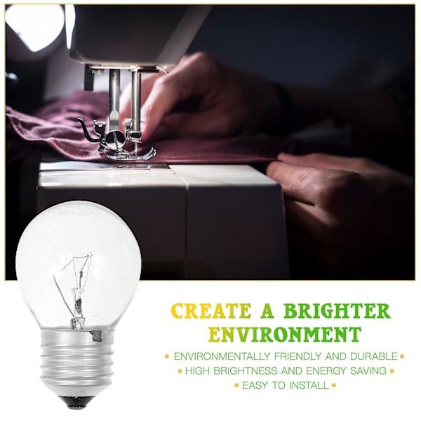 4 stk. Glødetrådslampe Pære Glas Glødepærer E27  Wolfram Glødetrådslamper DB 7.7*4.5CM