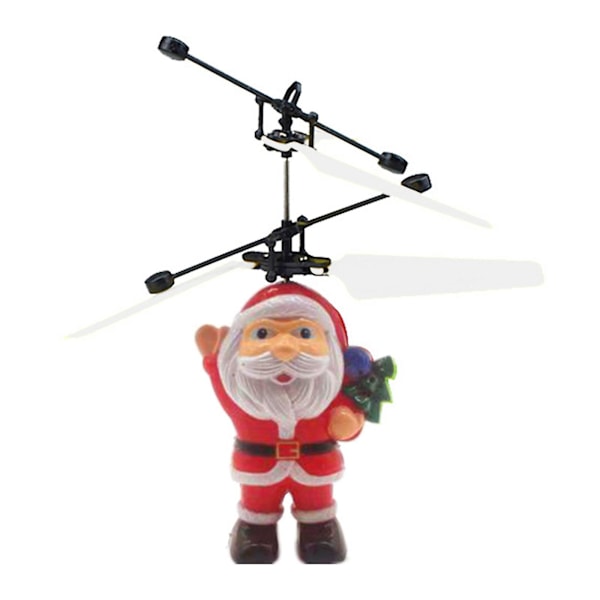 Elektrisk infrarød sensor flygende ball julemann helikopter LED-lys [DB] Multicolor