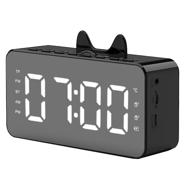 LED-display digitalt vækkeur multifunktionelt AM/FM-radiohøjttaler vækkeur