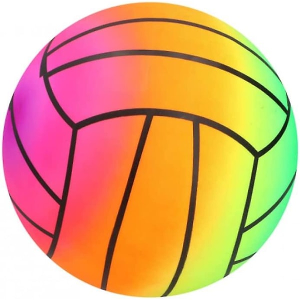 Lasten Rainbow Ball Outdoor Garden Football Beach Play (3 kpl, väri) db
