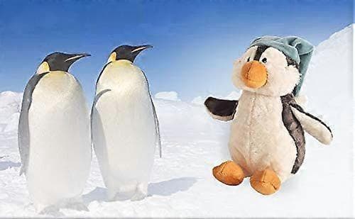 Pehmo Pingviini Hatussa - Pehmeä Halattava Pehmolelu - 12 Tuumaa