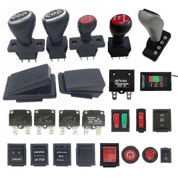Sähköautot lapsille sähköauto kytkin leluauto sähkömoottoripyörän kytkin kauko-ohjattava auton kytkin moottoripyörän tarvikkeet [DB] Button Power switch