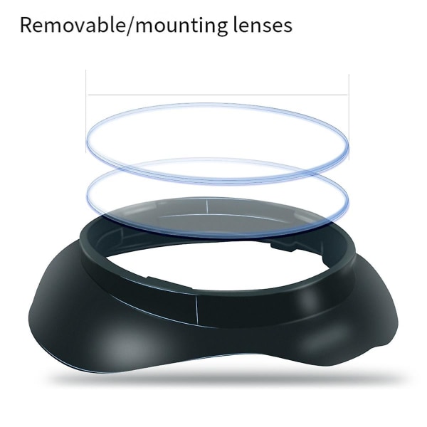 For 3 Vr magnetisk brillelinseramme Hurtig demonter klips linsebeskyttelse for (uten linse)