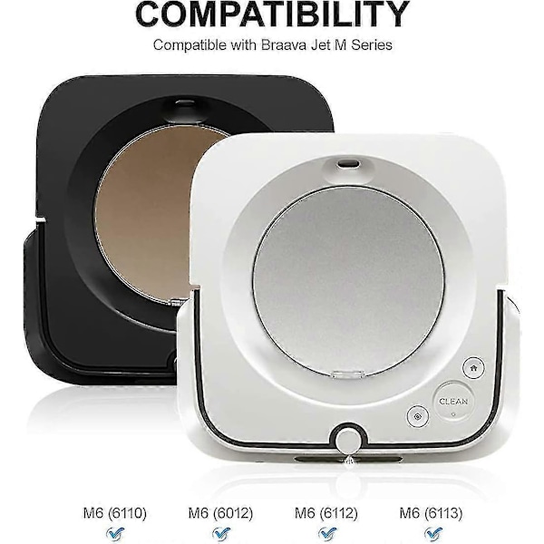 Ersättningsvattenbehållare Filter Kompatibel Med Irobot Braava Jet M6 (6110) (6012) (6112) (6113) db