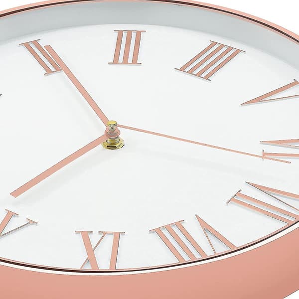 Väggklocka 12 tum Tyst Tickfri Väggklocka db pink