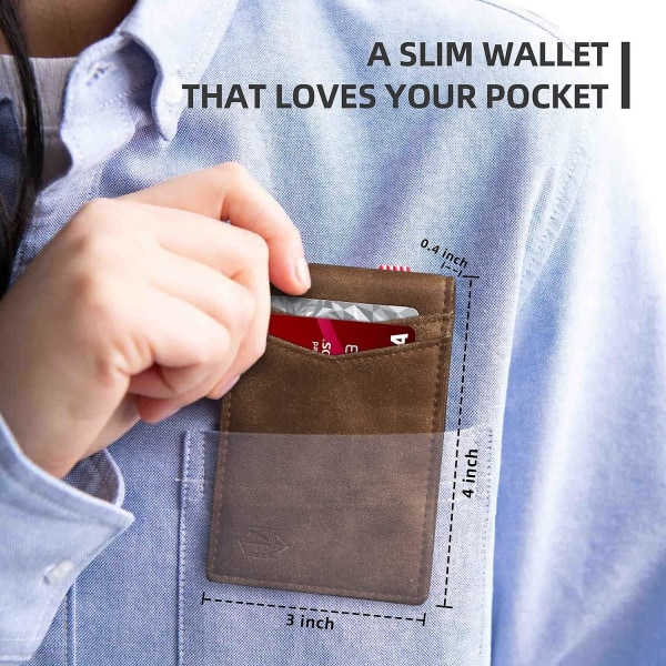 Slim-lompakot miehille Rfid-rahaklipsi Lompakko Miesten etutaskuun Minimalistinen lompakko