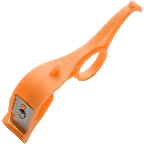 2 Anvendelser Ring Peeler Multifunktionel Plastik Bærbar Tynd Hud Skrabning Slicer Frugt Peeler Køkkenredskaber Til Citron Orange,orange