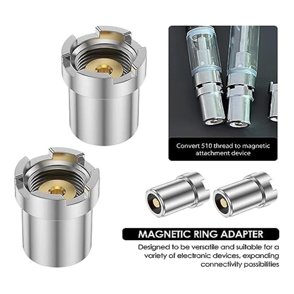 Kopplingar 510 Adapter, Magnetisk Adapter Tråd Adapter Kit (24st)