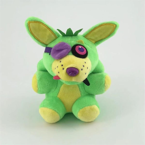 Fem Nätter Hos Freddy Fnaf Söta Plyschleksaker Speldocka 18 Cm Bonnie Bear Foxy Cartoon Stoppade Dockor Freddy Leksaker För Barnpresenter [DB] 18cm Green Fox 65g