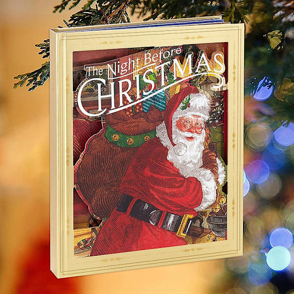 Julnatten Innan Julafton Pop-Up Bok, Ficklampa Jul Leksak Set, 3D Illustration DB 1 PC