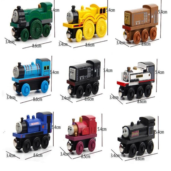 1-30stk Thomas And Friends Tog Tank Engine Træ Jernbane Magnet Saml Gave Legetøj Db 18