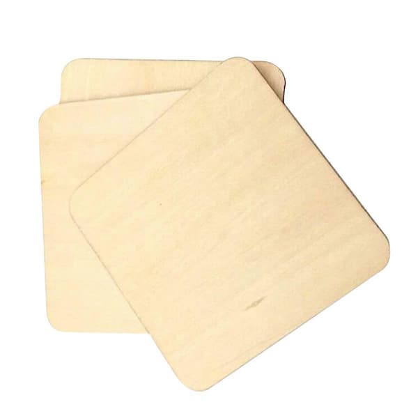 DIY Trekoppunderlag for kopper 50 stk. Solid Khaki Tre[DB]