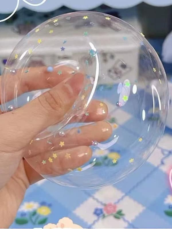 Uppgradera Nano Tape Bubble Kit, Dubbelsidig Tejp Plastbubbla, Elastisk Tejp Ny [DB] Transparency 0.02cm*0.5cm*500cm