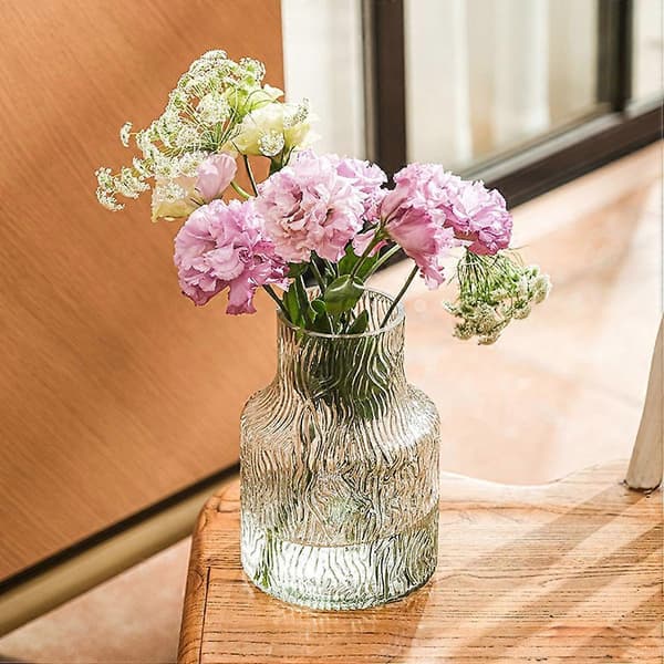 Dekorativ glasvas för blomsterarrangemang Transparent