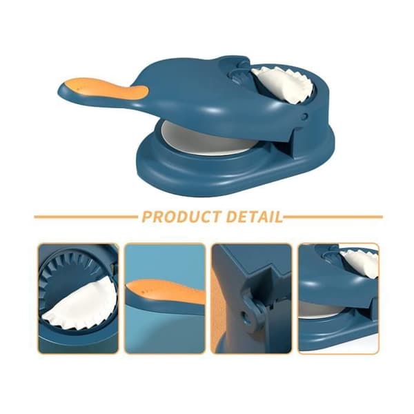 Ravioliform - 2-i-1 - Dumpling Maker - Plast - Blå[DB]