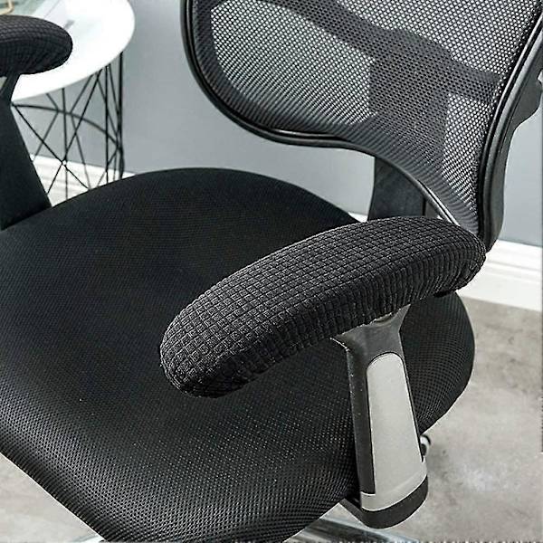 Kontorstol Armlenestol Trekk, 1 par Elastiske Armlenestol Trekk Avtakbare Kontorstol Armlenestolputer Trekk, Armlenestolputer Db Green