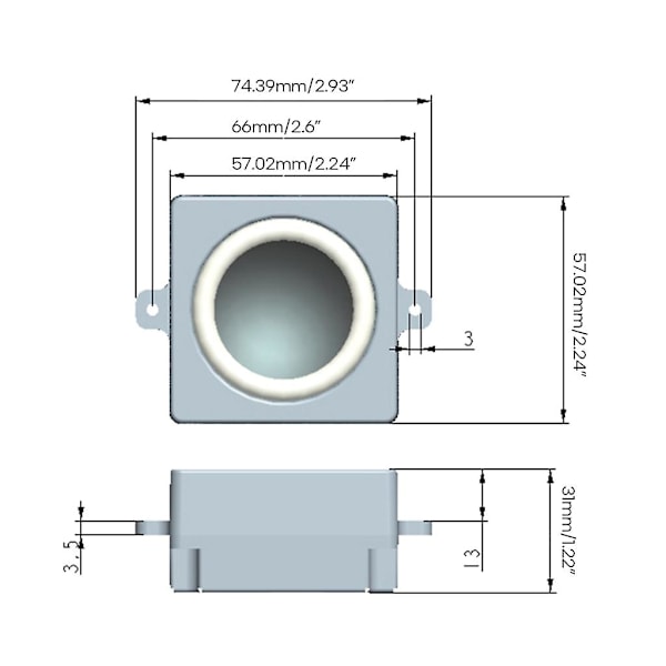 Högtalare för RaspberryPi AudioExpansion Module Mini Speaker db Single