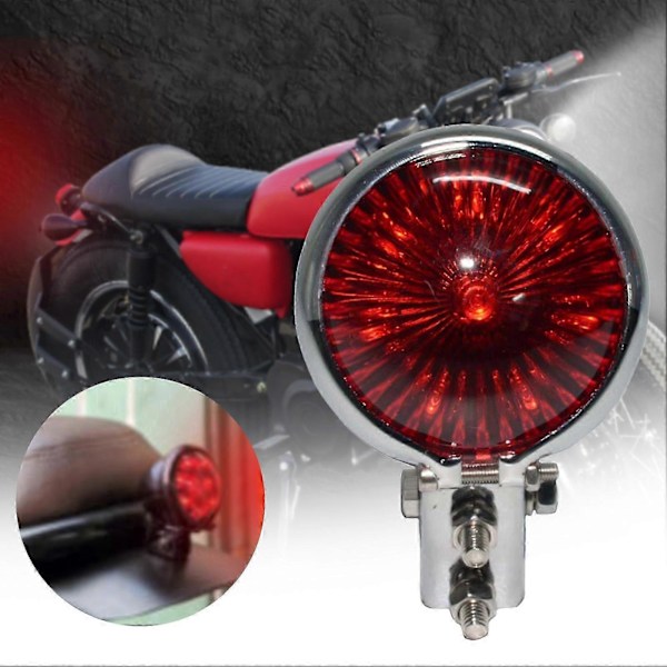 Takavalo, erittäin kirkas, pieni pyöreä retro moottoripyörän LED-jarruvalo, suuntavilkku g202412315 [db] Black - Red
