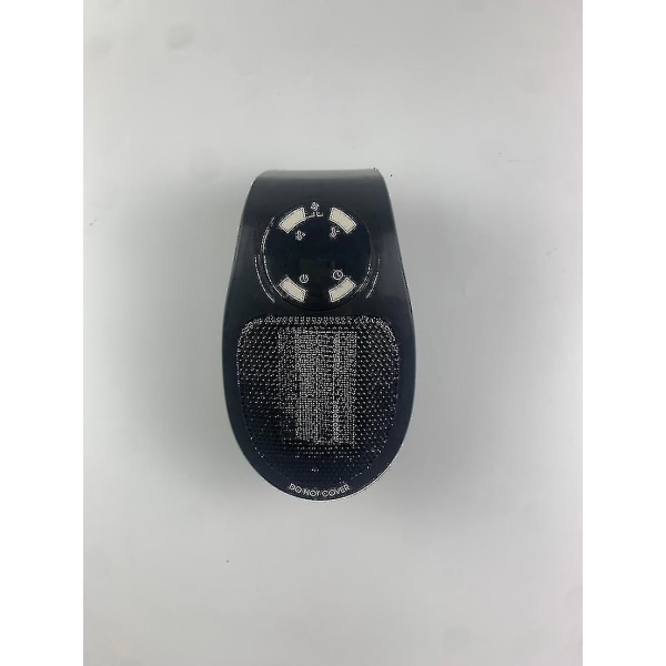 Plug In Heater 500w Digitaalinen sähköinen pikalämpöajastin Kannettava LED-näyttö Uk and Eu [DB] Black EU With remote control
