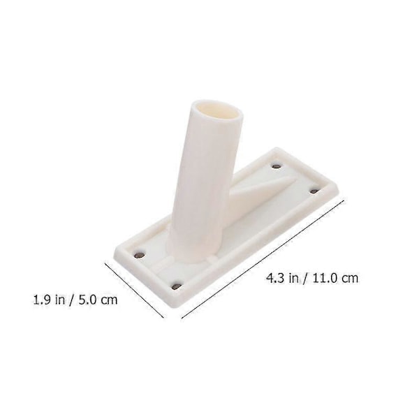 Seinään asennettavat pidiketelineet - 3 kpl itseliimautuvia liputangon kiinnitystelineitä [Db] White 11X5CM