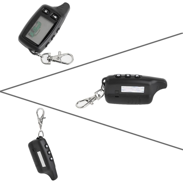 Tw9010 LCD-fjärrkontroll för nyckelbricka Nyckelring för fordonssäkerhet Billarm Sy [DB]