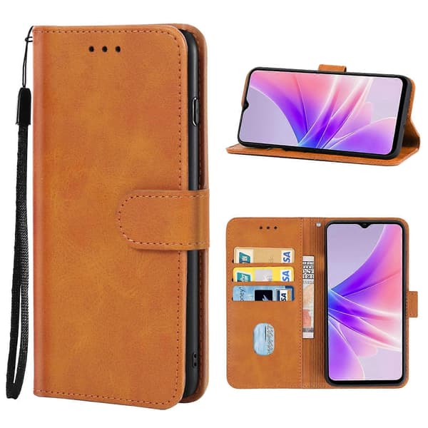 Läderfodral [DB] för OPPO A77 5G Brown
