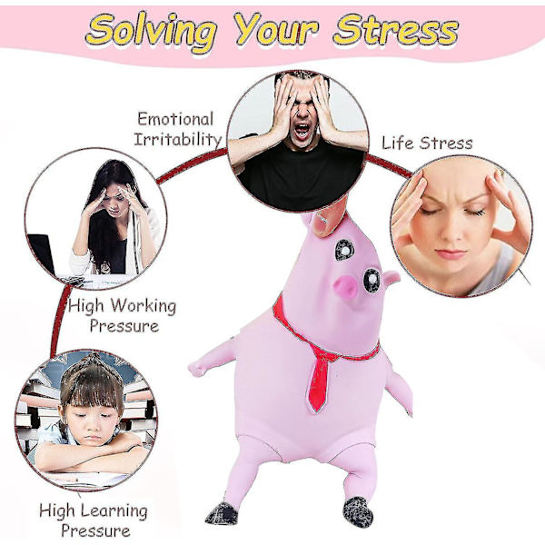 2023 Ny Rosa Gris Squishy Leksak, Nyhet Söta Gris Kläm Leksaker, Söta Rosa Gris Man Sensorisk Stress Leksak, Stressavlastande Leksak Db L