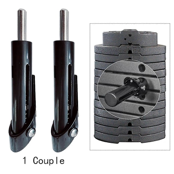 2x Painopakka Tappi Kuntosalilaitteet Painonlataustappi Universaali Kannettava Monitoimitarvikkeet Painopakan Vaihto [Db] 2pcs black 9.5MM