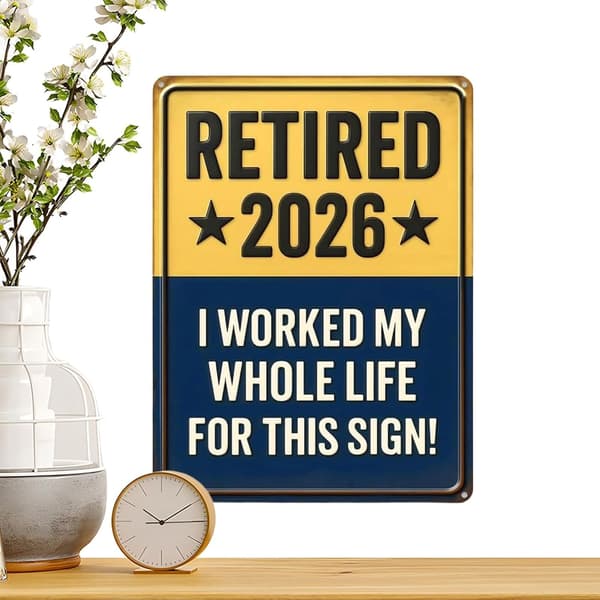 Pynt til pensionering - Smukke og farverige mindeplader til pensionering (DB)