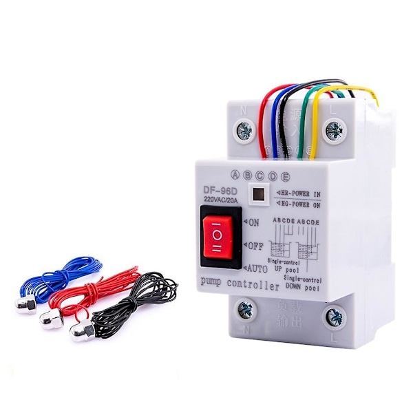 DF-96DK Automatisk Vandstandskontrolkontakt 20A 220V Vandtank Væske Niveau Detektor Sensor C db White
