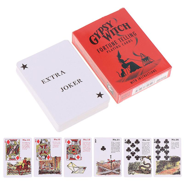 Gypsy Witch Fortune Taling Tarot Oracle Card Prophecy Divination Board Game [DB] Multicolor one size