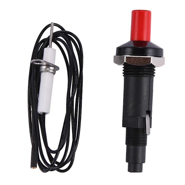 Piezo Tändningsset Med Kabel 1000Mm Lång Tryckknapp Kök För Gasugnar [PB] [DB] Black