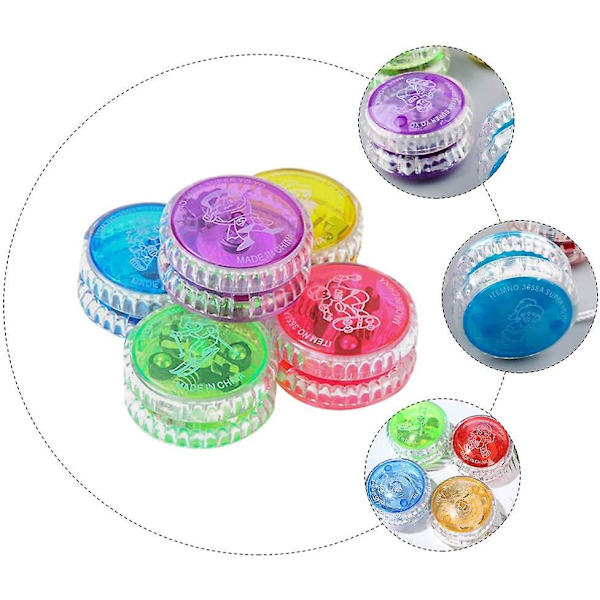 5 st Yoyo Leksak, Blinkande Ljus Upp Yoyo Leksak Led Yo-yo Boll För Barn (d-583-a) db