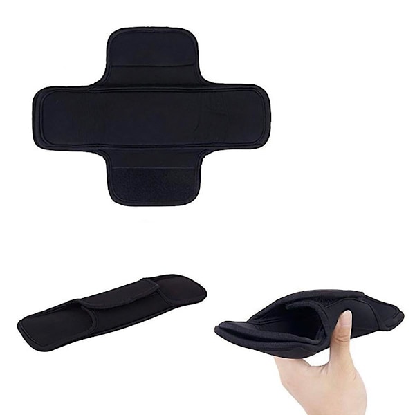 1 Par Anti-Skulderstroppputer Myke Komfortable Erstatningsputer for Forretningsvesker Skoleveske [DB] Black