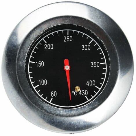 CHOYCLIT Termometer i rustfritt stål, metalltermometer, for grill i rustfritt stål, gassgrill, (60°C - 430°C)[DB] Multicolor