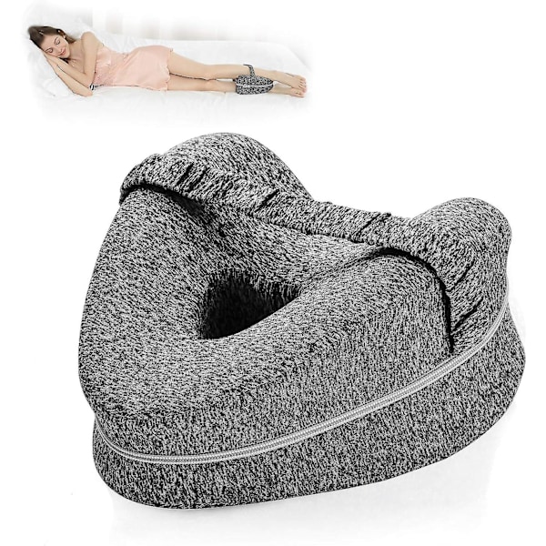 Smooth Spine Pillow, Smooth Spine Alignment Pillow - Lindrar höft- och ischiasbesvär, Smooth Spine Benkudde [db] Gray