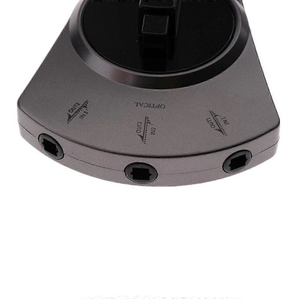 DB 3 Port Digital Optisk Fiberkabel Trådbunden Toslink Switch För HDTV CD-spelare