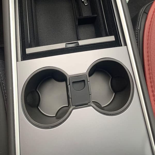 Til Model Tesla Midterkonsol Kopholder, 1 stk., Sort