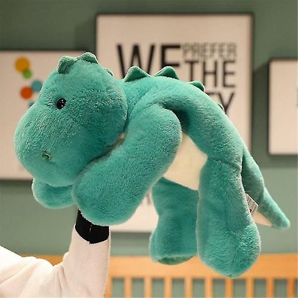 Viktad ångest dinosaurie plysch leksak kasta kudde/söt dinosaurie plyschdjur docka för pojkar flickor-utmärkt [DB] Green Dinosaur 50cm 19.7 inch