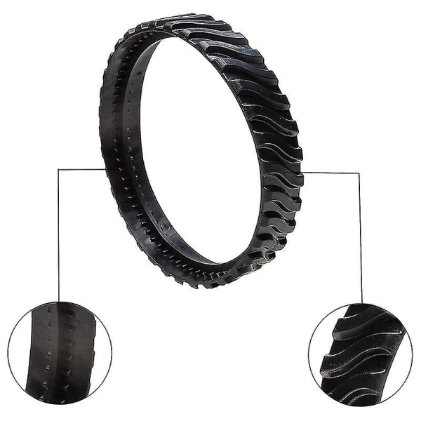 Rengasradat sopivat Zodiac Mx8 Elite-, Mx6 Elite-, Mx8-, Mx6-altaisiin, Pool Tire Track R0526100 (2 kpl)  [dB} black