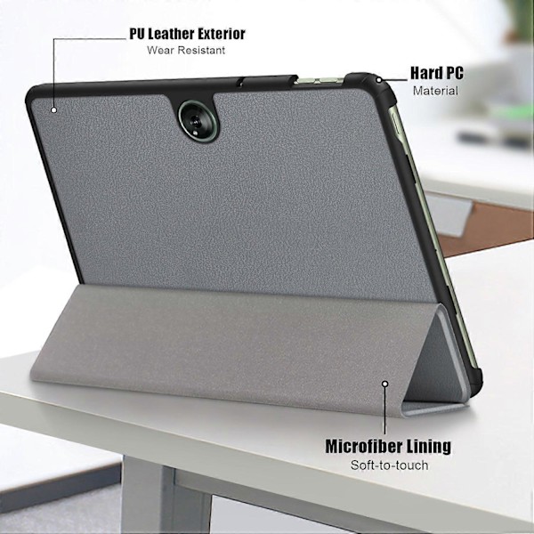 Smartfodral för OnePlus Pad Go/Oppo Pad Air 2/Pad Neo PU Läder Trefaldigt Ställ Tablet Skydd [DB] Multicolor Style C
