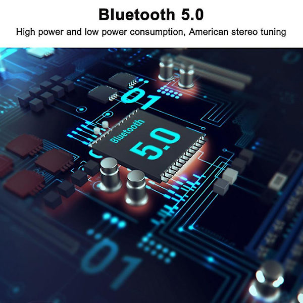 1 stk. Bluetooth-hat med lys, opgraderet musikalsk strikket hue med hovedtelefon, LED-hat, unisex-gaver