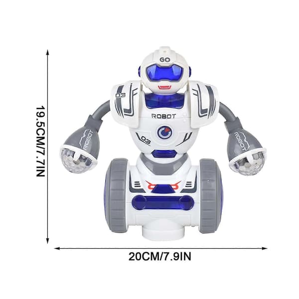 Elektrisk danse robot legetøj intelligent 360-graders rotation multifunktionelle børnelegetøj [DB] B