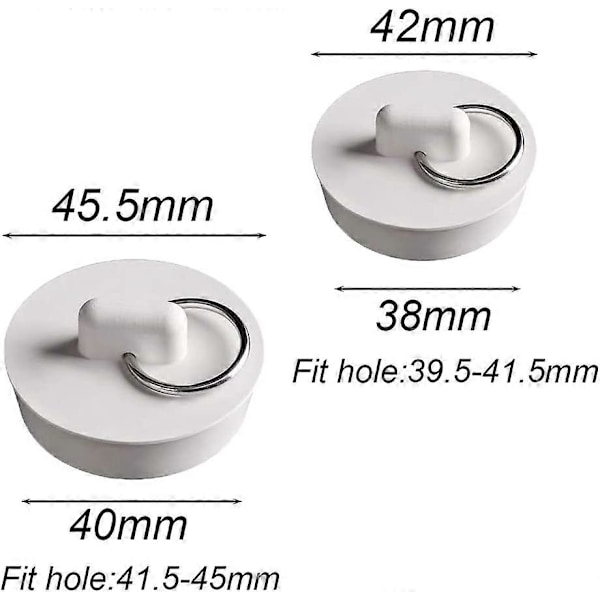 6 Stykker Badekarsprop Køkkenvaskprop Vaskprop Universal Badekarsprop Gummiprop Vaskeprop Vaskeprop [DB]