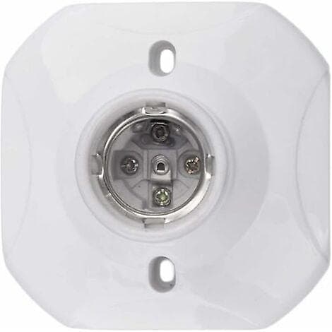 E27 LED-lamphållare, E27-keramiskt uttag och plastbas, E27-vägguttag, uttag [DB]