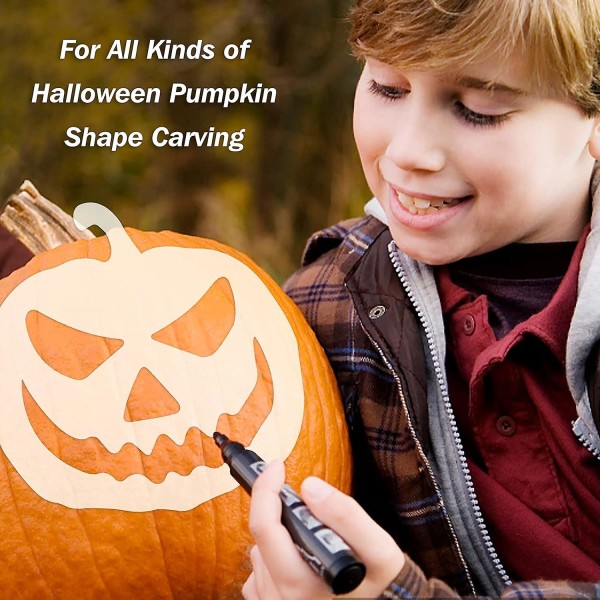 12 kpl Halloween Pumpkins -maalausstensiilit - tee itse -veistomalleja