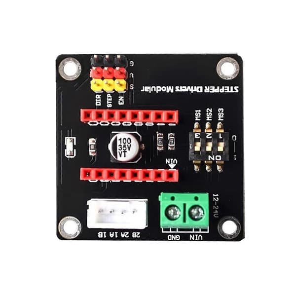 2 stk. DRV8825 A4988 3D-printer 42 Stepper Motor Driver Controller Udvidelsesmodul til Arduin R3 Ramp [DB] Black