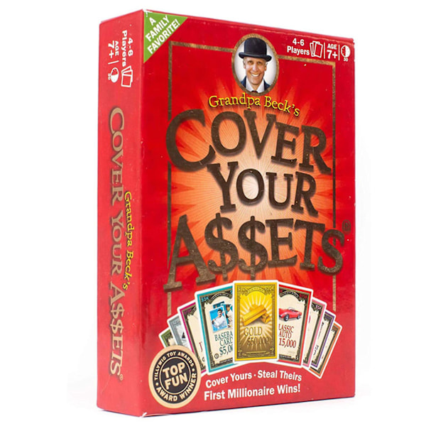 Vaari Becks Cover Your Assets -korttipeli, hauska perheystävällinen settikeräilylelu{DB}